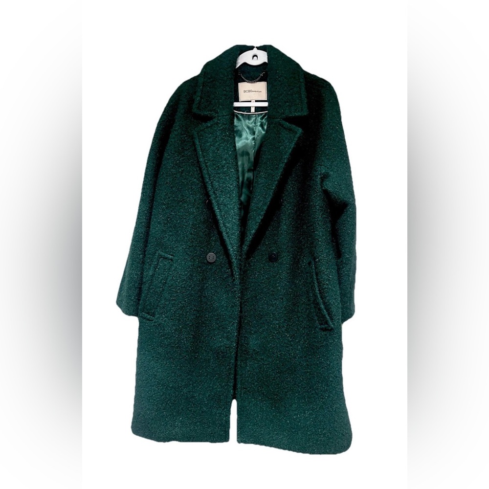 BCBGeneration Women's Forest Green Pea Coat